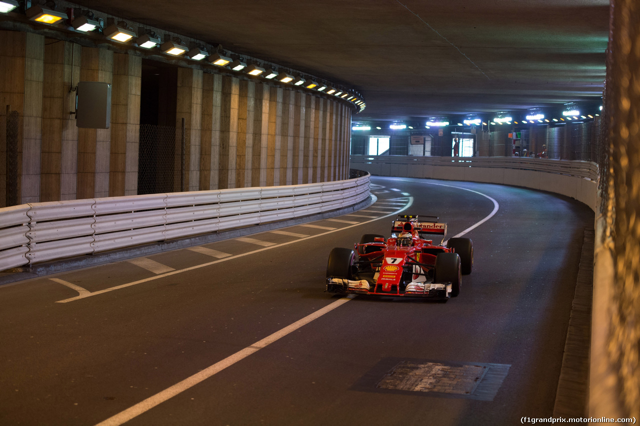 GP MONACO, 25.05.2017 - Prove Libere 1, Kimi Raikkonen (FIN) Ferrari SF70H