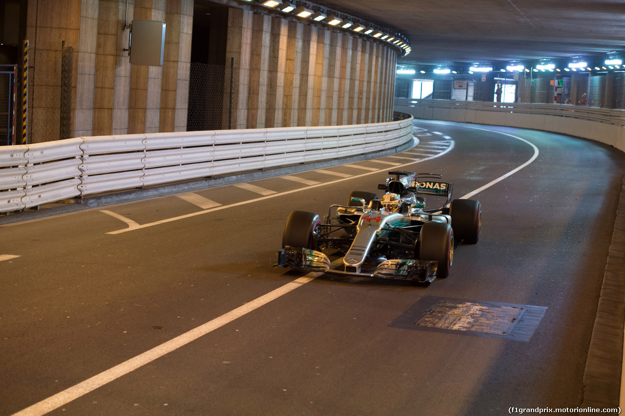 GP MONACO, 25.05.2017 - Prove Libere 1, Lewis Hamilton (GBR) Mercedes AMG F1 W08