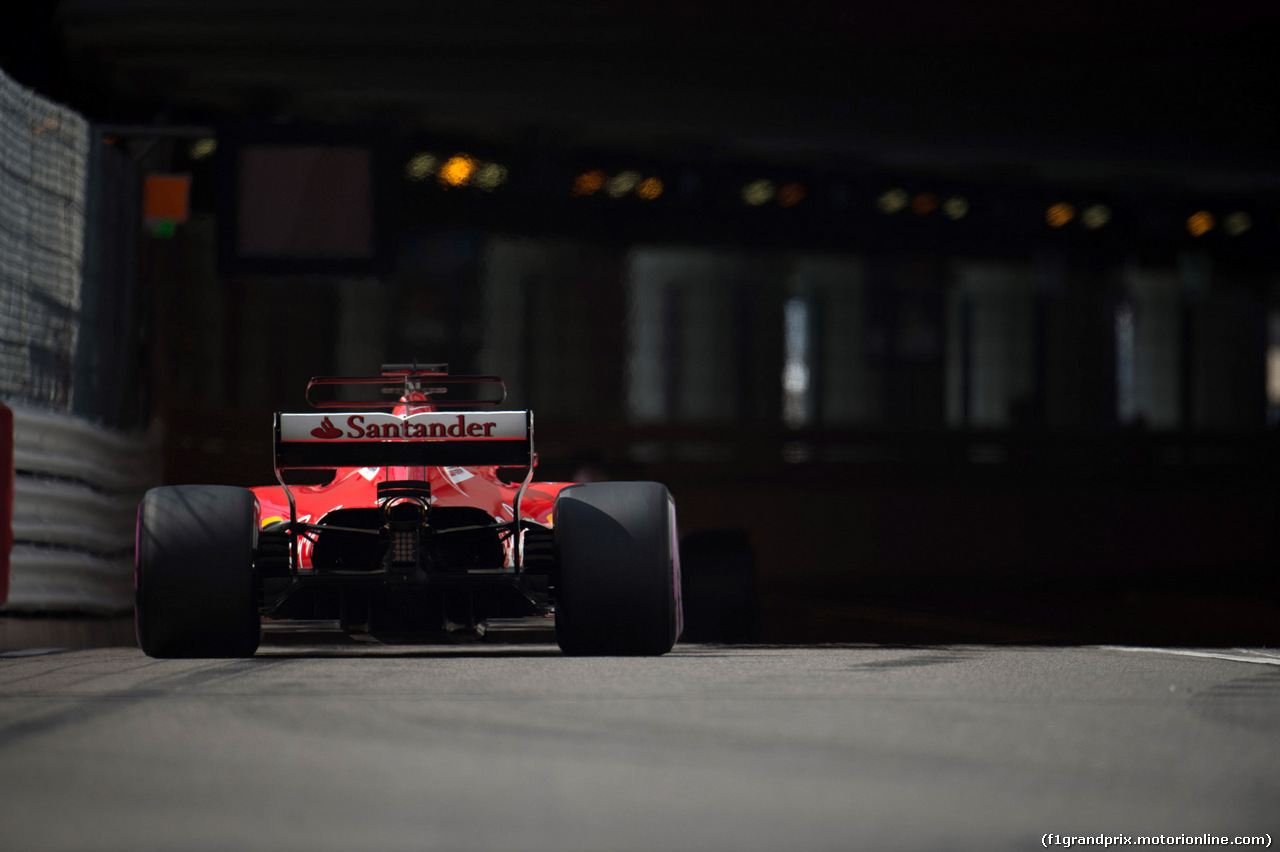 GP MONACO, 25.05.2017 - Prove Libere 1, Sebastian Vettel (GER) Ferrari SF70H