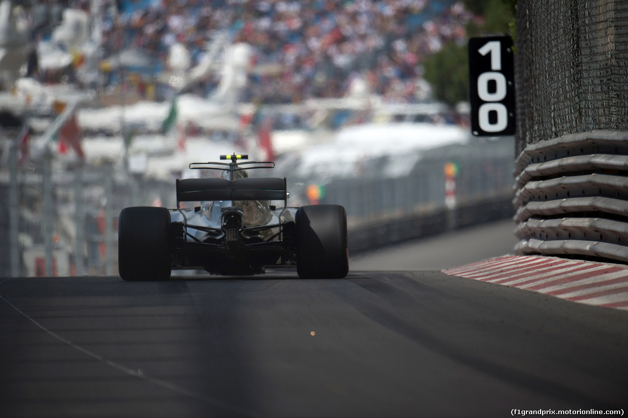 GP MONACO, 25.05.2017 - Prove Libere 1, Valtteri Bottas (FIN) Mercedes AMG F1 W08