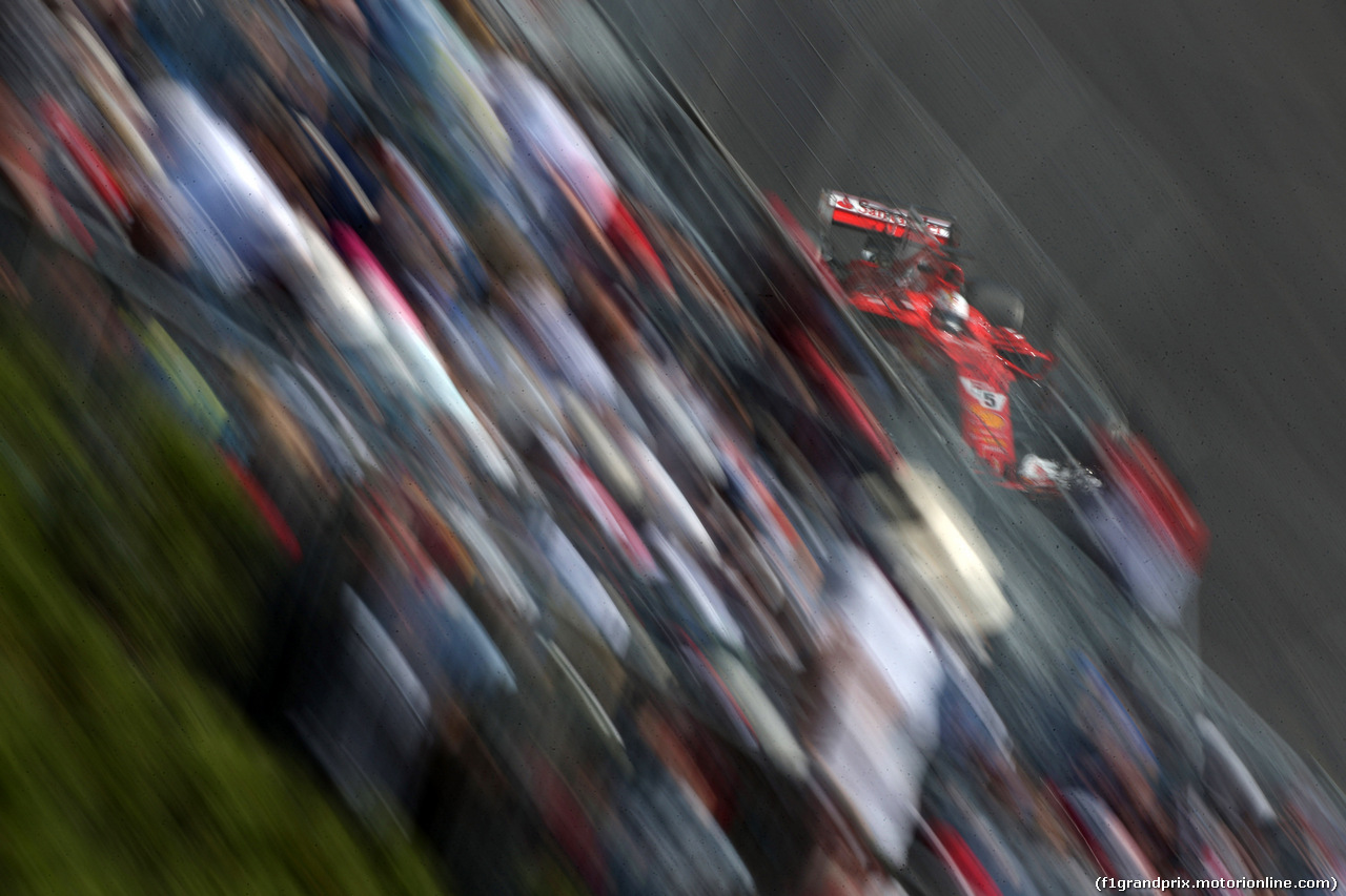 GP MONACO, 25.05.2017 - Prove Libere 1, Sebastian Vettel (GER) Ferrari SF70H