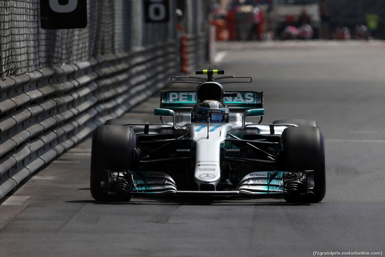 GP MONACO, 25.05.2017 - Prove Libere 1, Valtteri Bottas (FIN) Mercedes AMG F1 W08