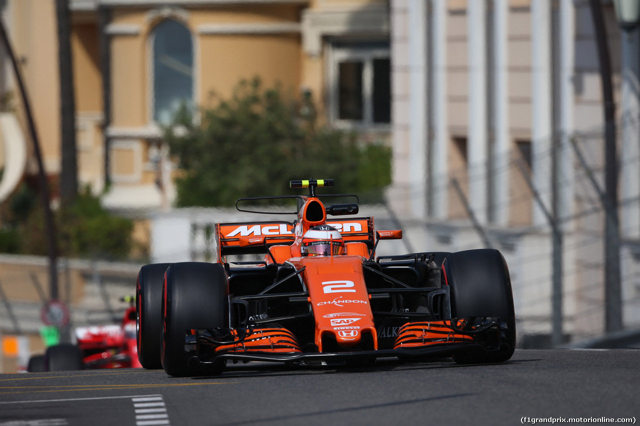 GP MONACO, 25.05.2017 - Prove Libere 1, Stoffel Vandoorne (BEL) McLaren MCL32