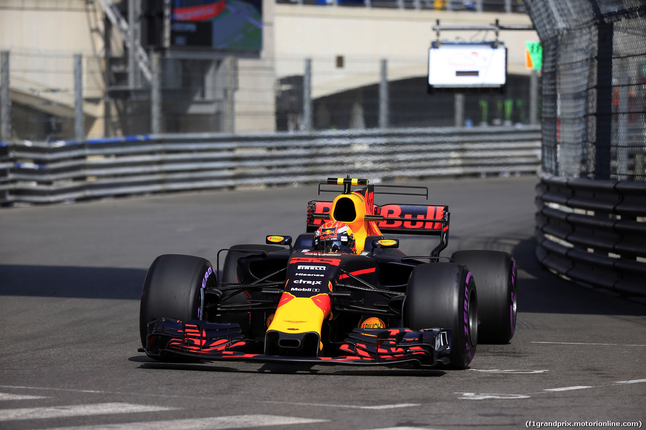GP MONACO, 25.05.2017 - Prove Libere 1, Max Verstappen (NED) Red Bull Racing RB13