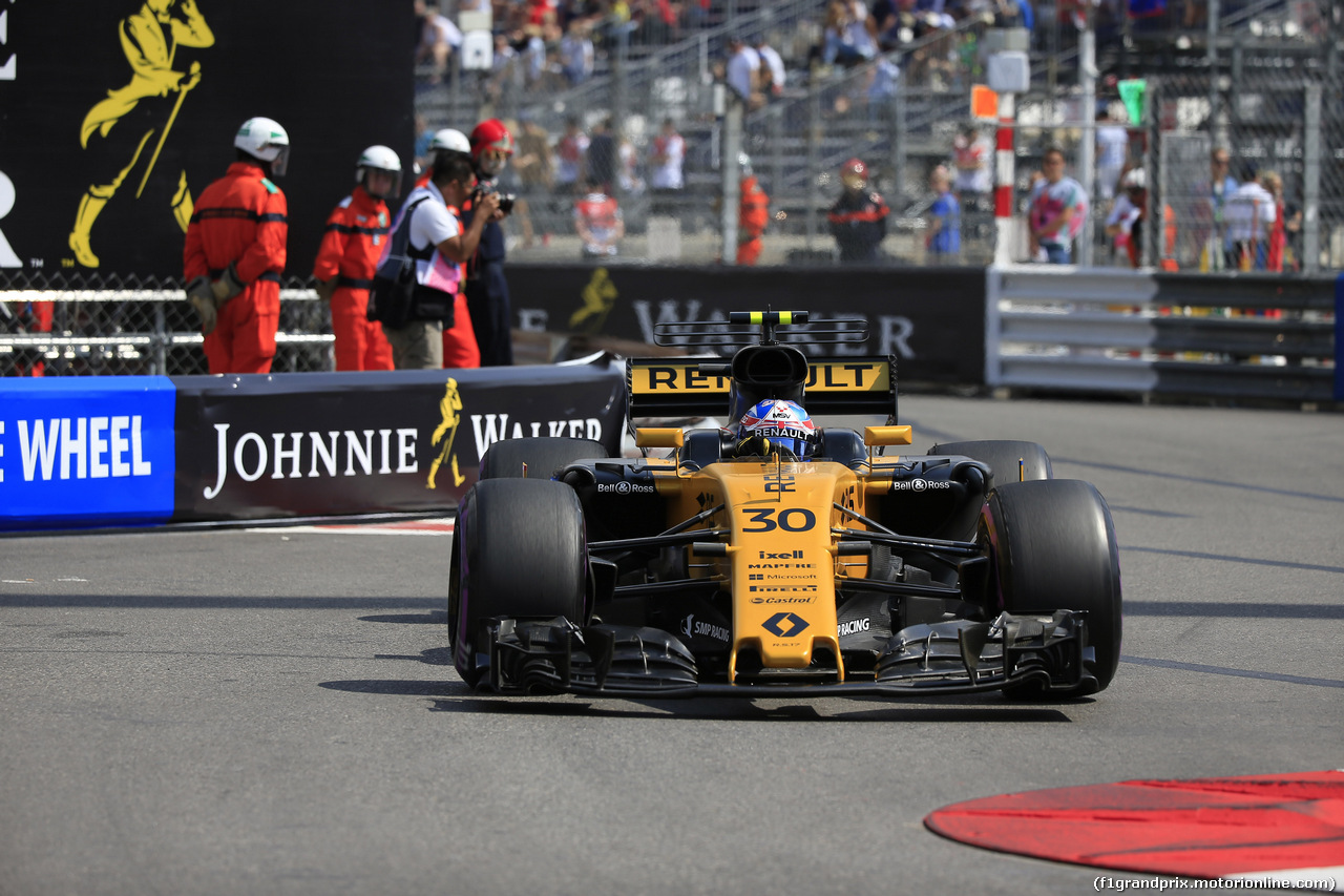 GP MONACO, 25.05.2017 - Prove Libere 1, Jolyon Palmer (GBR) Renault Sport F1 Team RS17