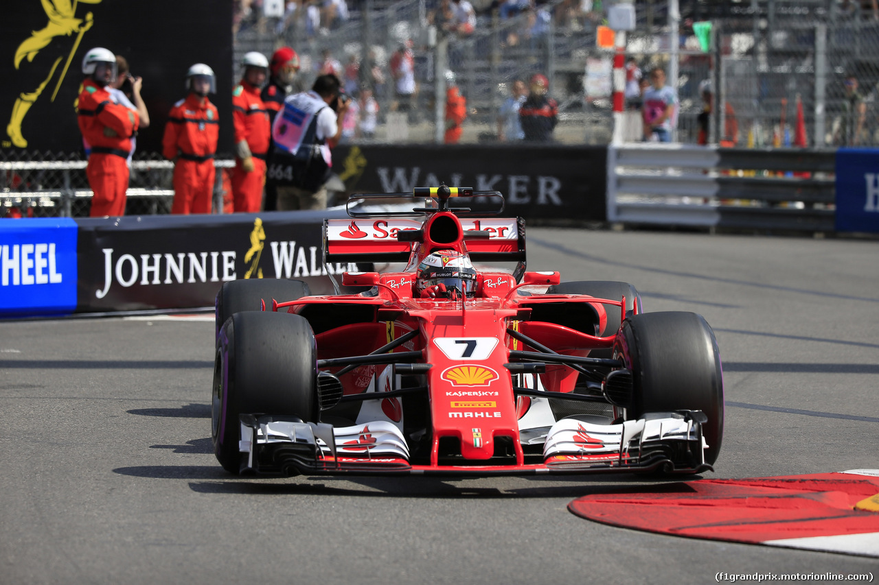 GP MONACO, 25.05.2017 - Prove Libere 1, Kimi Raikkonen (FIN) Ferrari SF70H