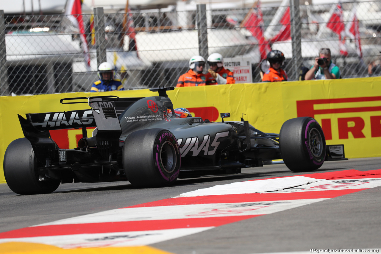 GP MONACO, 25.05.2017 - Prove Libere 1, Romain Grosjean (FRA) Haas F1 Team VF-17