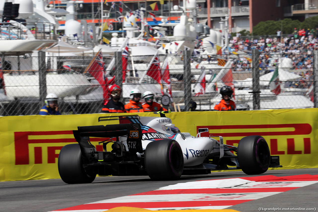 GP MONACO, 25.05.2017 - Prove Libere 1, Lance Stroll (CDN) Williams FW40