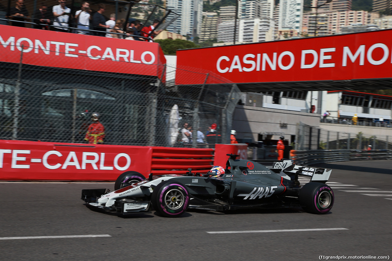 GP MONACO, 25.05.2017 - Prove Libere 1, Romain Grosjean (FRA) Haas F1 Team VF-17