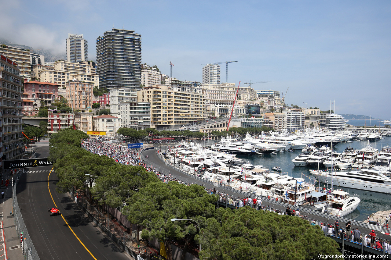 GP MONACO, 25.05.2017 - Prove Libere 2, Sebastian Vettel (GER) Ferrari SF70H
