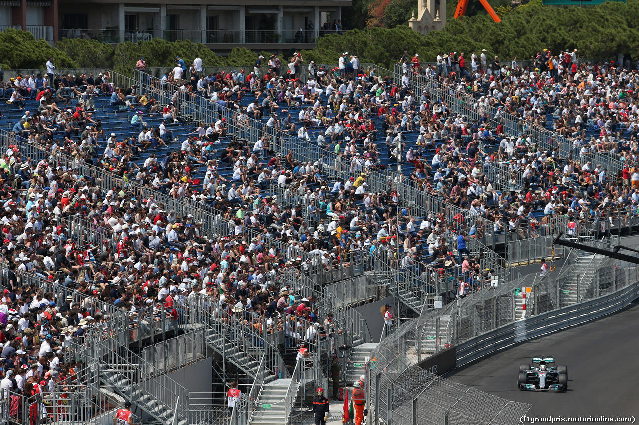 GP MONACO, 25.05.2017 - Prove Libere 2, Lewis Hamilton (GBR) Mercedes AMG F1 W08