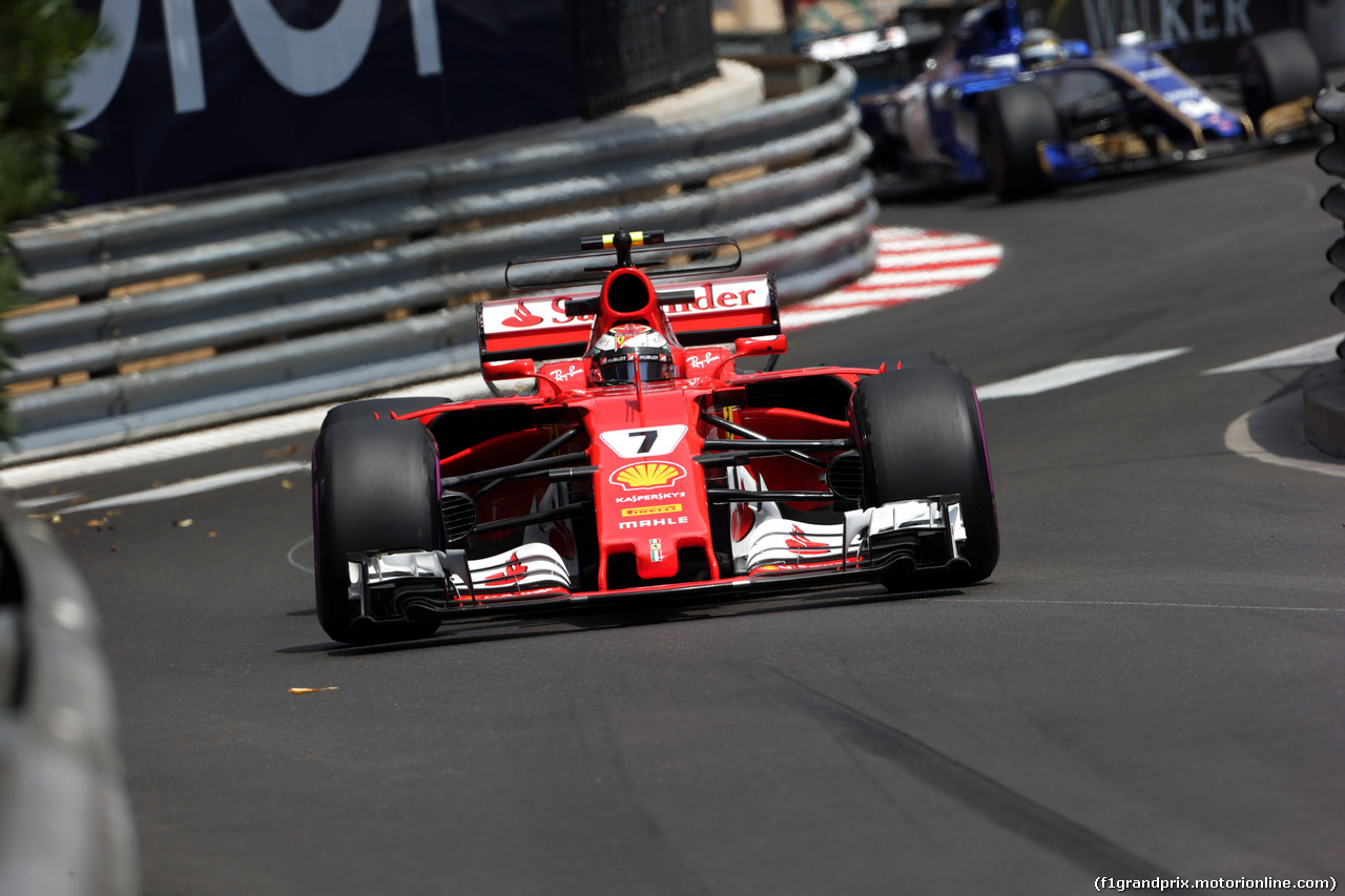 GP MONACO, 25.05.2017 - Prove Libere 2, Kimi Raikkonen (FIN) Ferrari SF70H