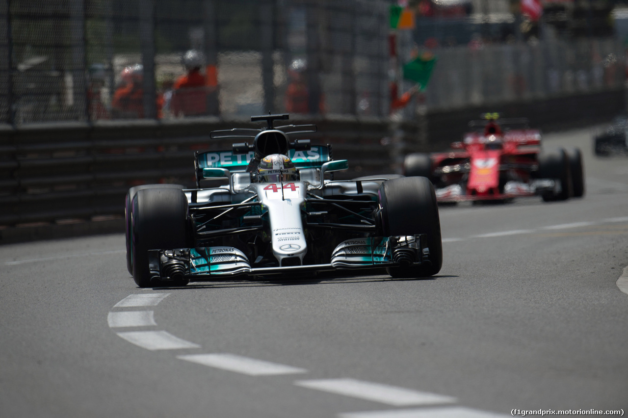 GP MONACO, 25.05.2017 - Prove Libere 2, Lewis Hamilton (GBR) Mercedes AMG F1 W08
