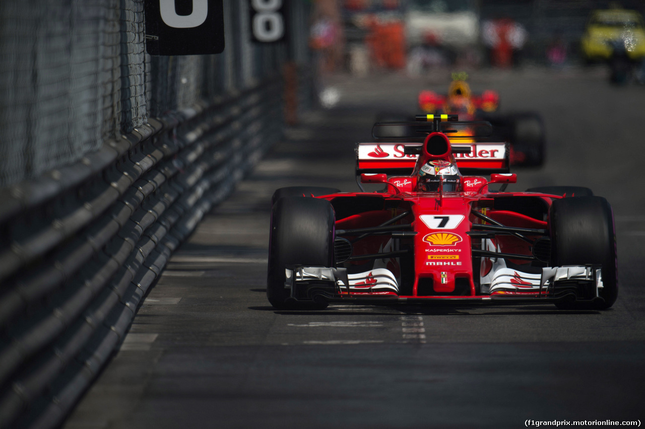 GP MONACO, 25.05.2017 - Prove Libere 2, Kimi Raikkonen (FIN) Ferrari SF70H