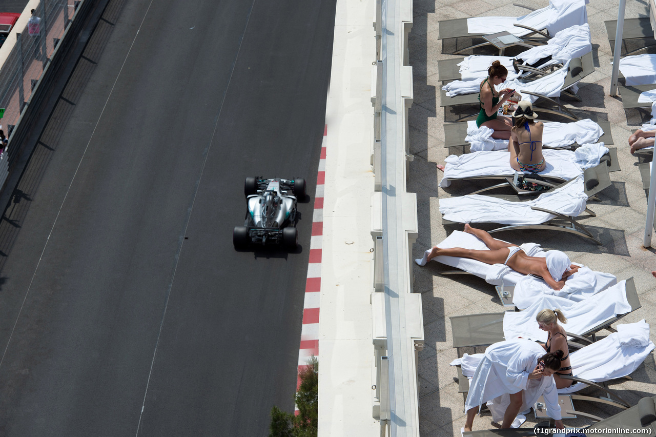 GP MONACO, 25.05.2017 - Prove Libere 2, Lewis Hamilton (GBR) Mercedes AMG F1 W08