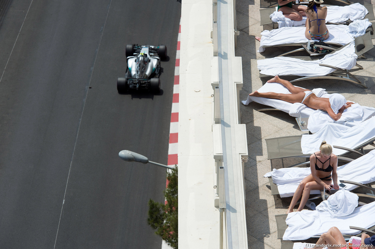 GP MONACO, 25.05.2017 - Prove Libere 2, Valtteri Bottas (FIN) Mercedes AMG F1 W08
