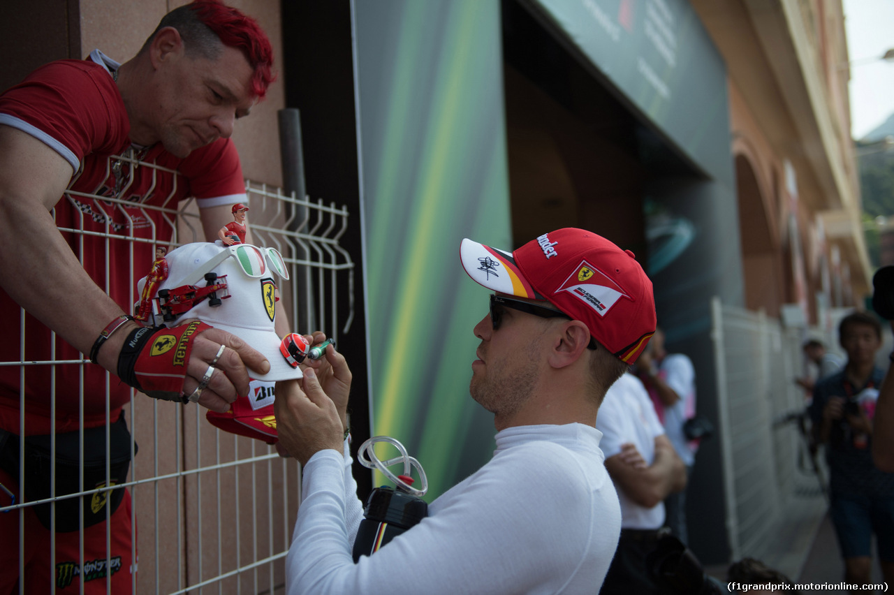 GP MONACO, 25.05.2017 - Prove Libere 2, Sebastian Vettel (GER) Ferrari SF70H