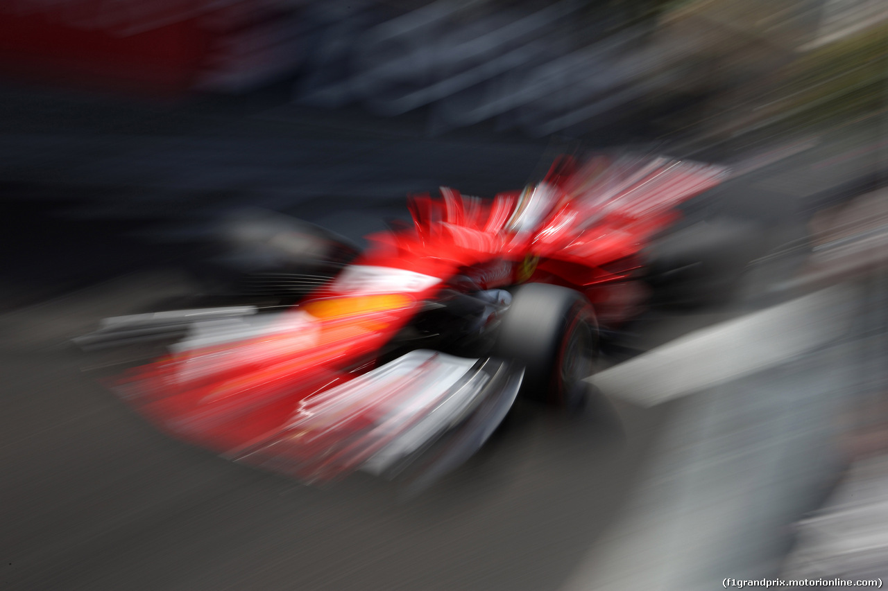 GP MONACO, 25.05.2017 - Prove Libere 2, Sebastian Vettel (GER) Ferrari SF70H