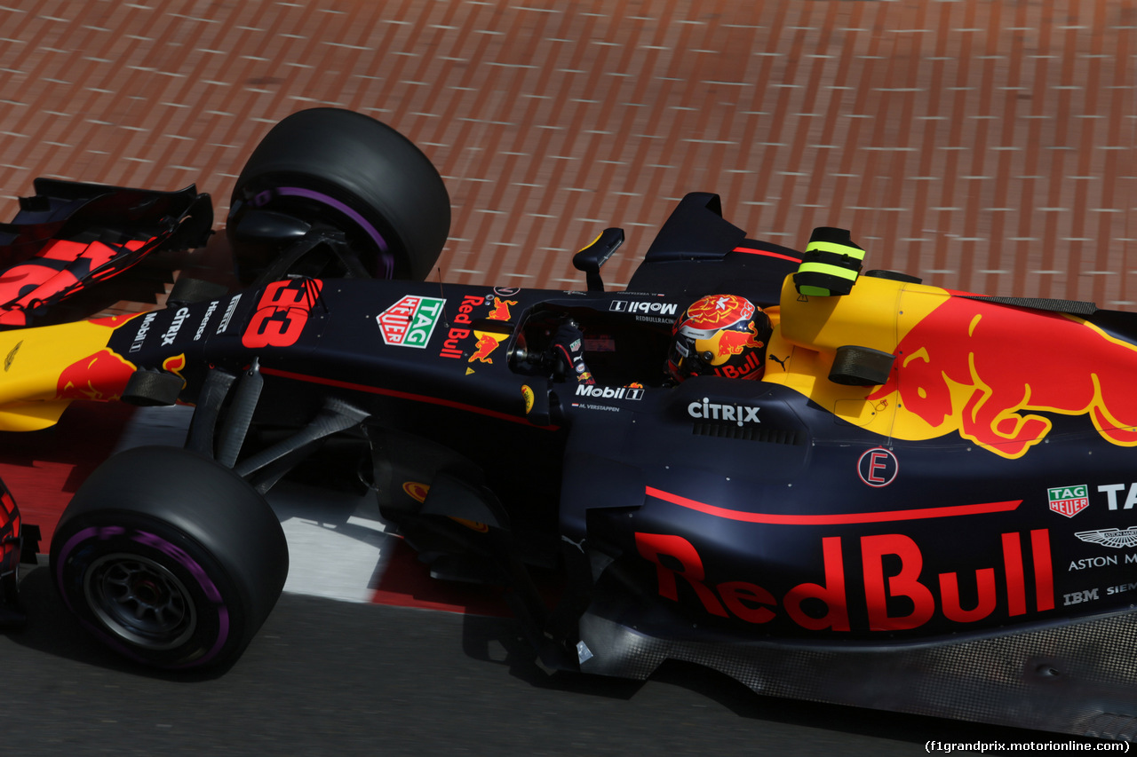 GP MONACO, 25.05.2017 - Prove Libere 2, Max Verstappen (NED) Red Bull Racing RB13