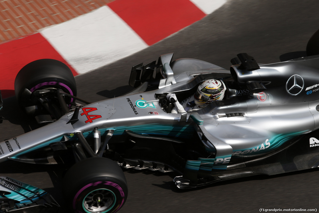 GP MONACO, 25.05.2017 - Prove Libere 2, Lewis Hamilton (GBR) Mercedes AMG F1 W08