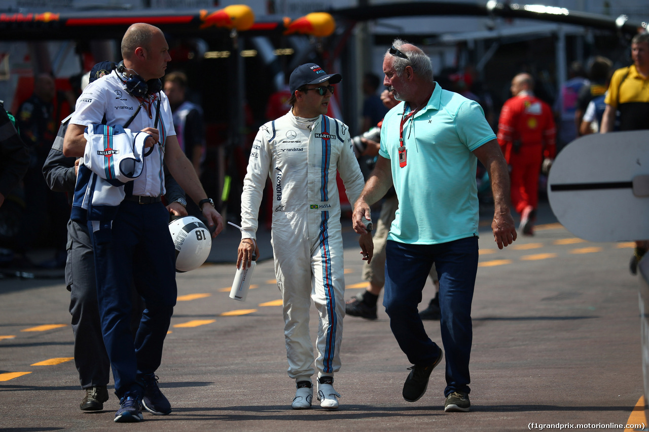 GP MONACO, 25.05.2017 - Prove Libere 2, Felipe Massa (BRA) Williams FW40