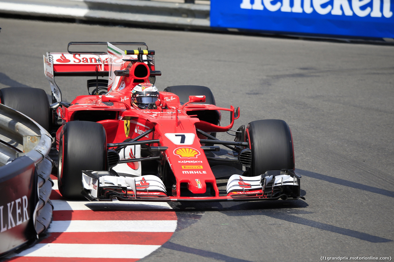 GP MONACO, 25.05.2017 - Prove Libere 2, Kimi Raikkonen (FIN) Ferrari SF70H