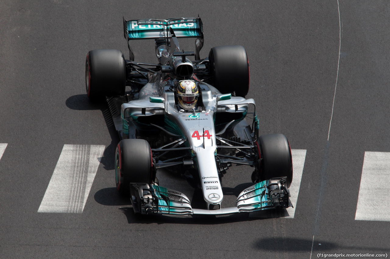 GP MONACO, 25.05.2017 - Prove Libere 2, Lewis Hamilton (GBR) Mercedes AMG F1 W08