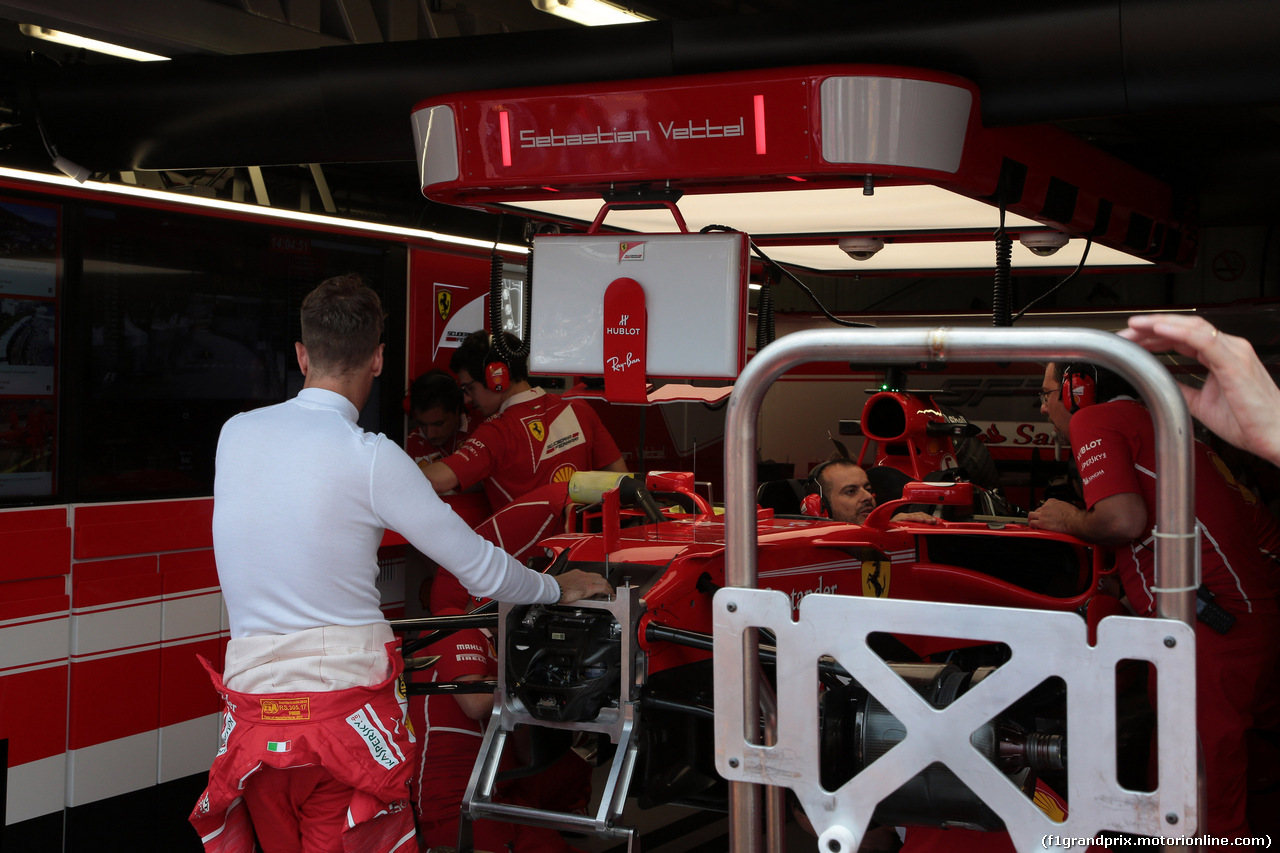 GP MONACO, 25.05.2017 - Prove Libere 2, Sebastian Vettel (GER) Ferrari SF70H