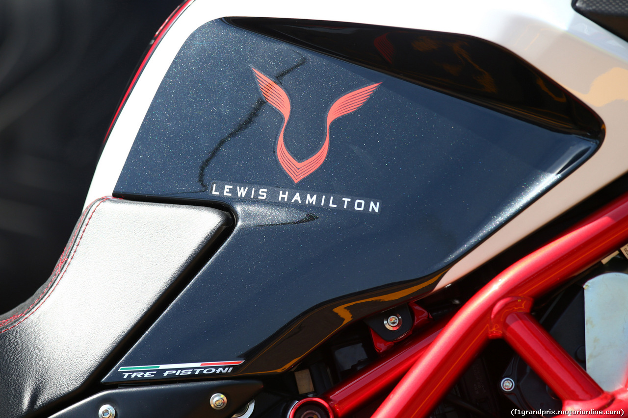 GP MONACO, 24.05.2017 - The motorbike of Lewis Hamilton (GBR)