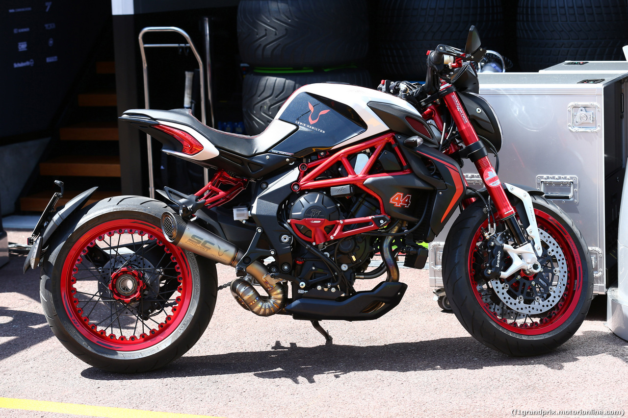 GP MONACO, 24.05.2017 - The motorbike of Lewis Hamilton (GBR)