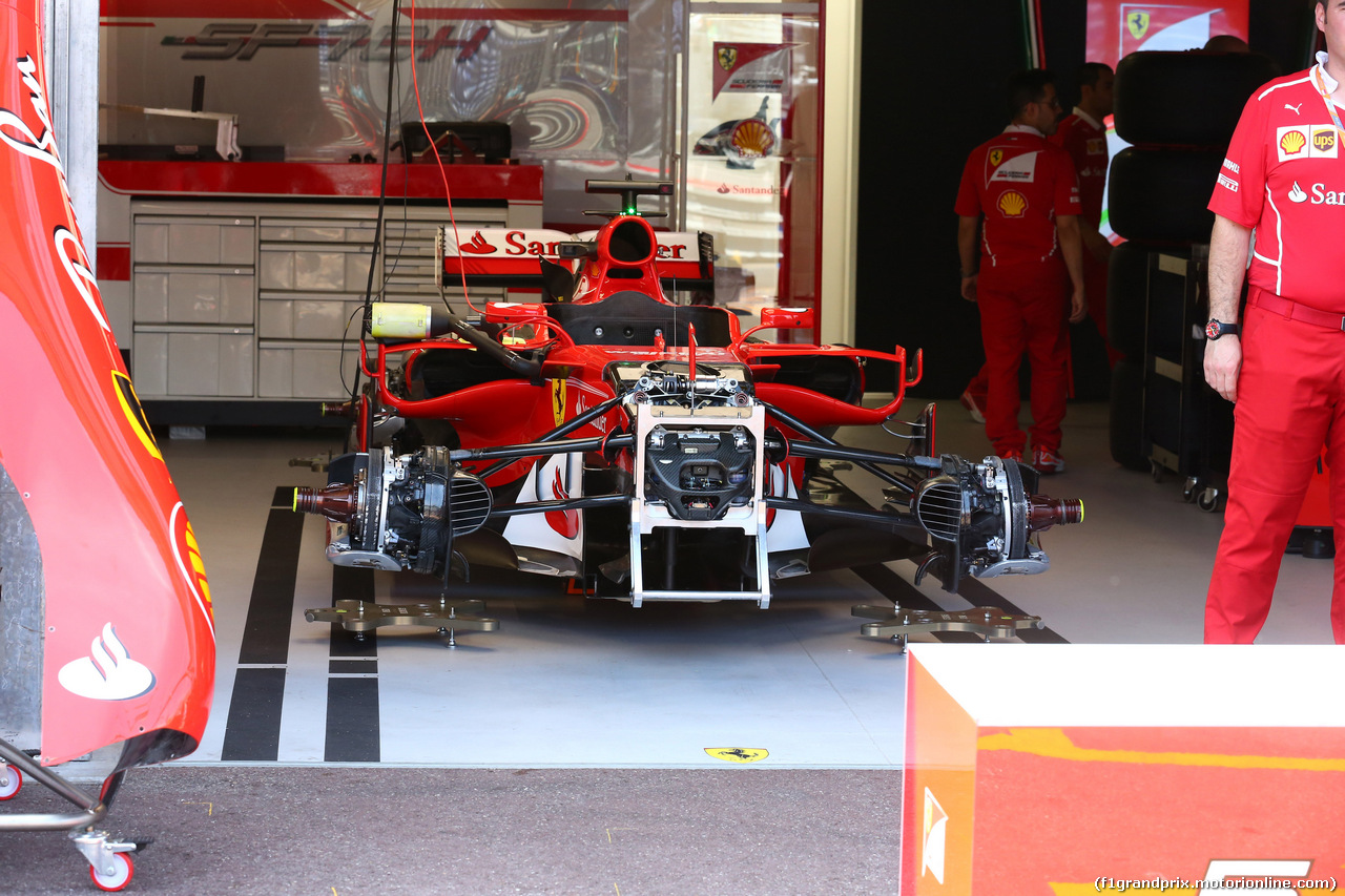 GP MONACO, 24.05.2017 - Ferrari garage