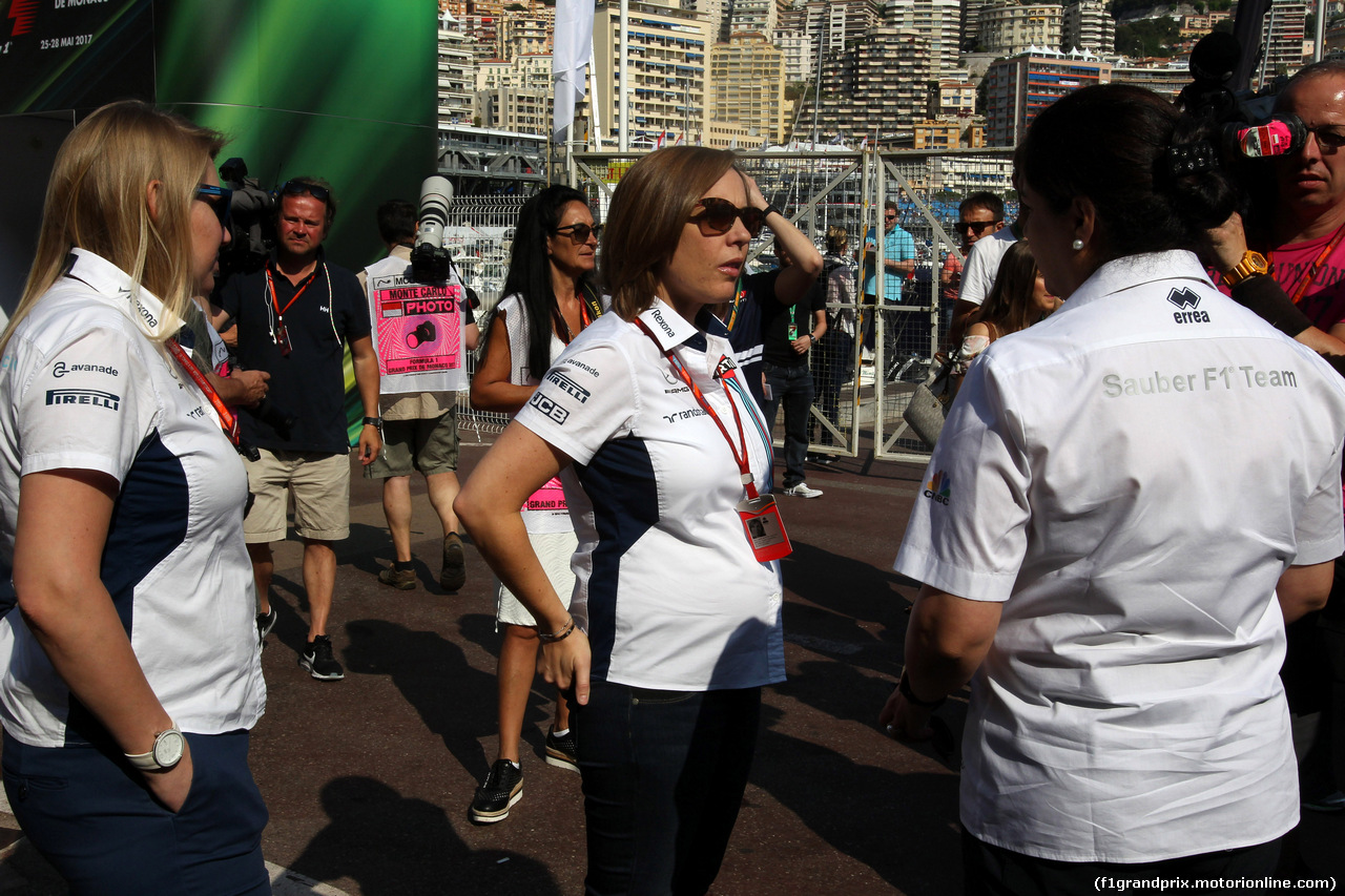 GP MONACO, 27.05.2017 - Claire Williams (GBR) Williams Deputy Team Principal.