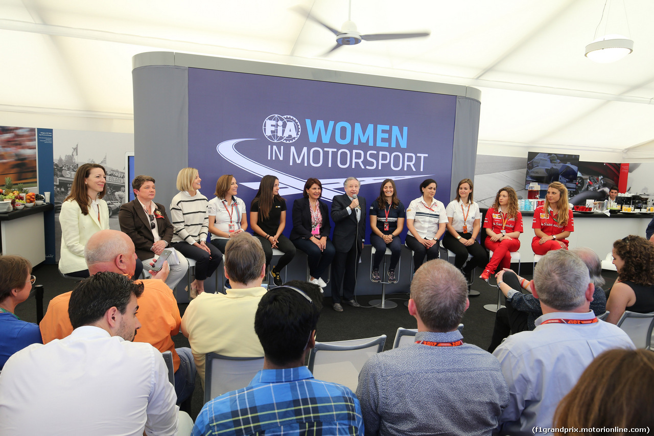 GP MONACO, 27.05.2017 - Jean Todt (FRA), President FIA at event, Women in Motosport programme.