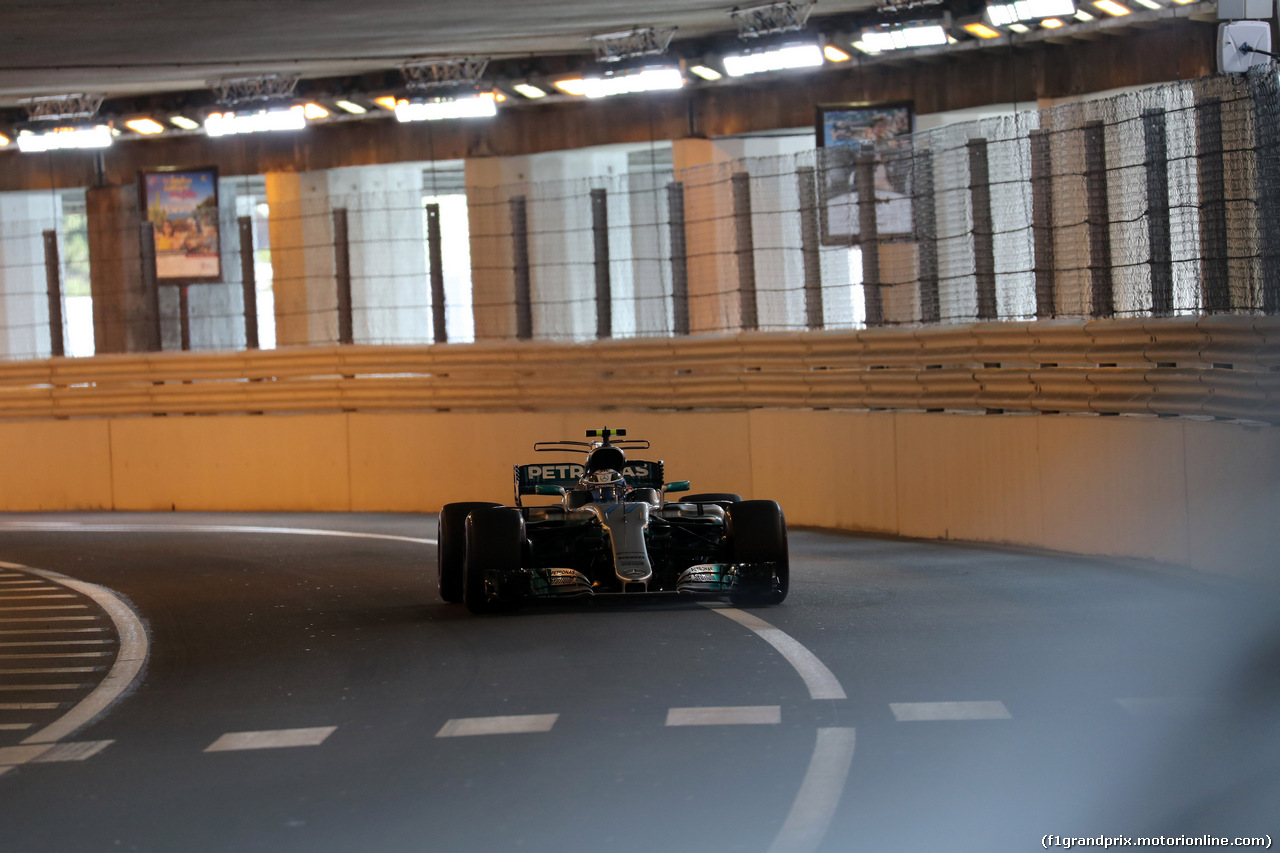 GP MONACO, 27.05.2017 - Prove Libere 3, Valtteri Bottas (FIN) Mercedes AMG F1 W08
