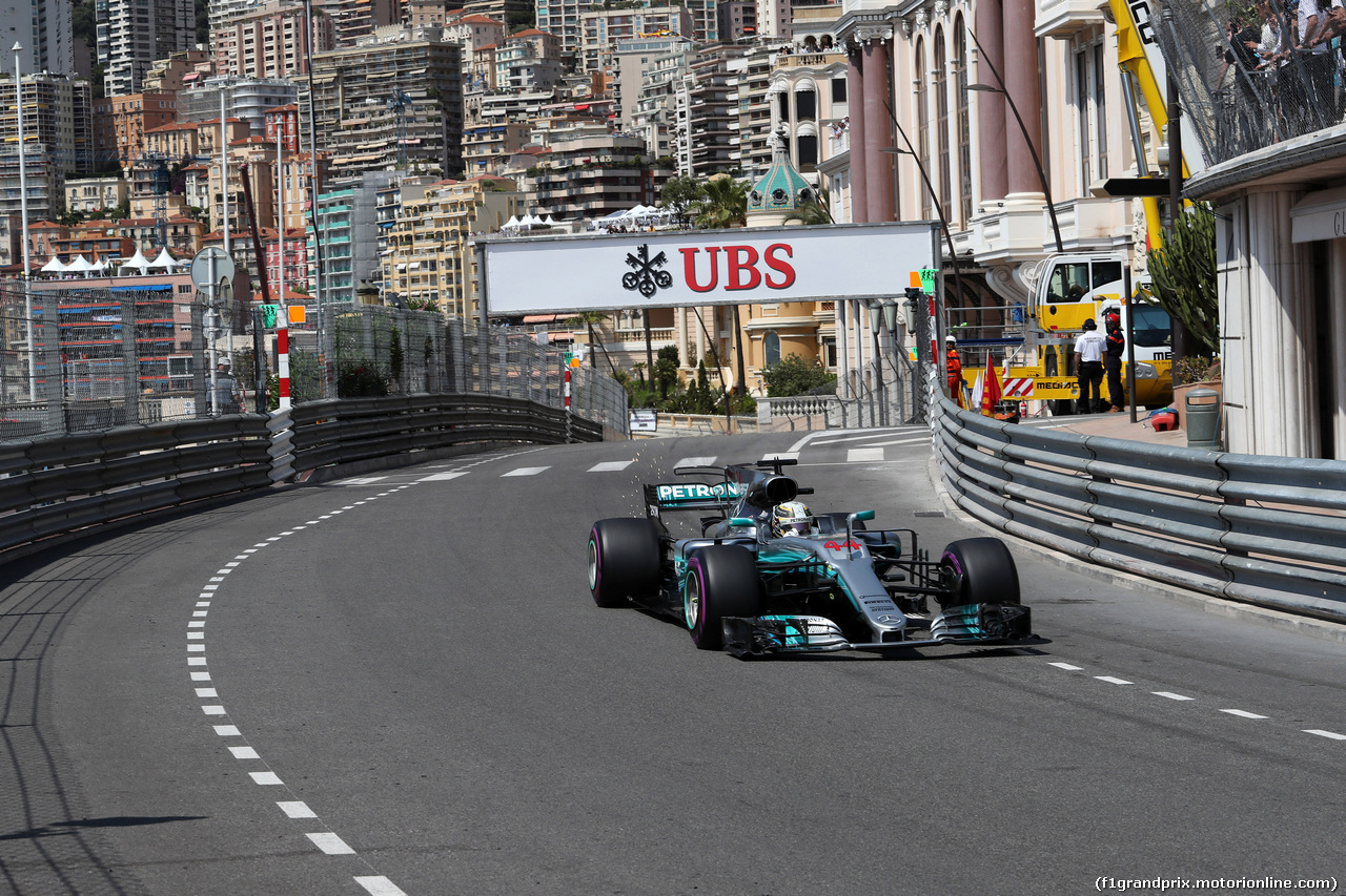 GP MONACO, 27.05.2017 - Prove Libere 3, Lewis Hamilton (GBR) Mercedes AMG F1 W08