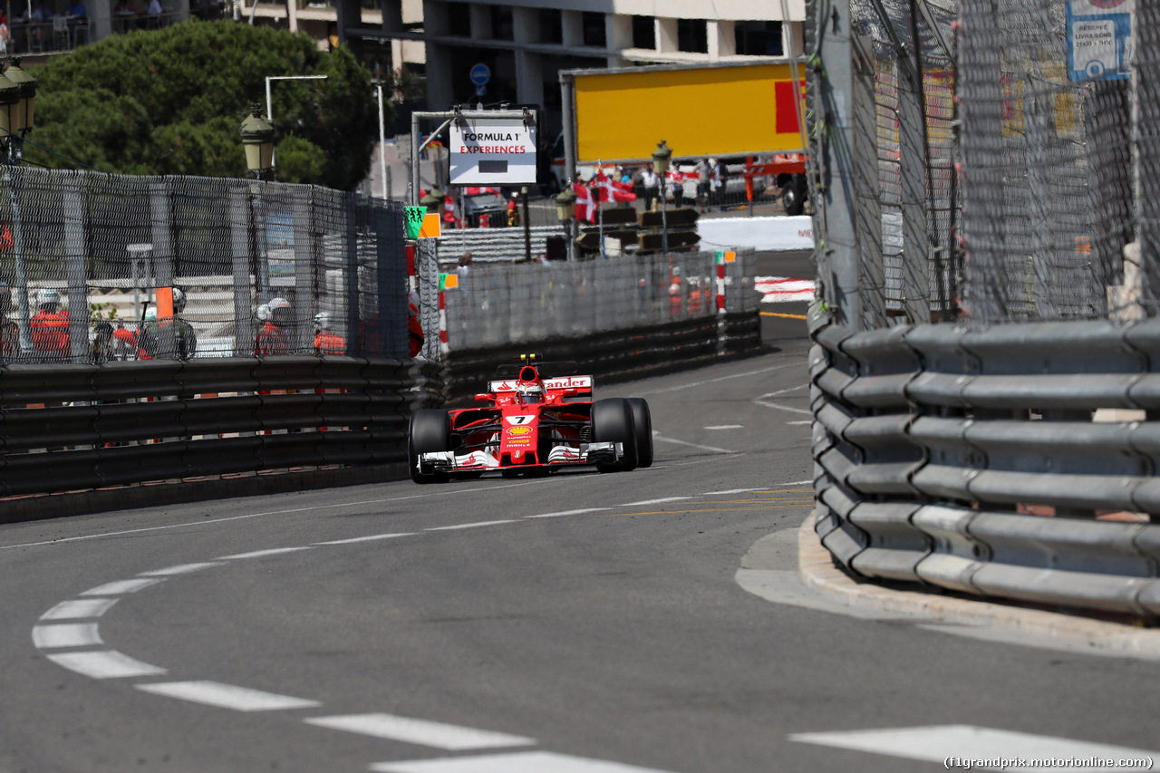GP MONACO, 27.05.2017 - Prove Libere 3, Kimi Raikkonen (FIN) Ferrari SF70H
