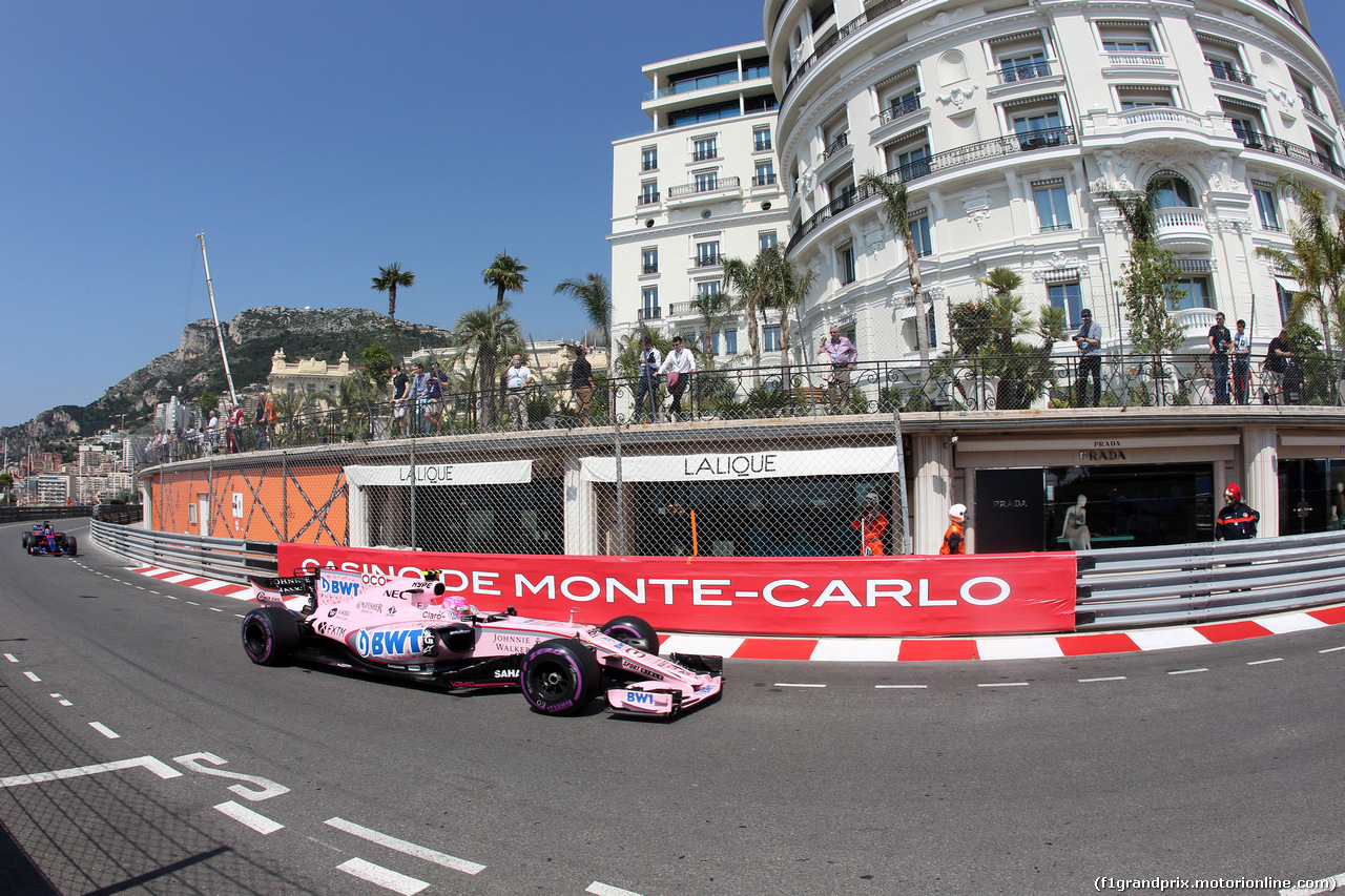GP MONACO, 27.05.2017 - Prove Libere 3, Esteban Ocon (FRA) Sahara Force India F1 VJM10