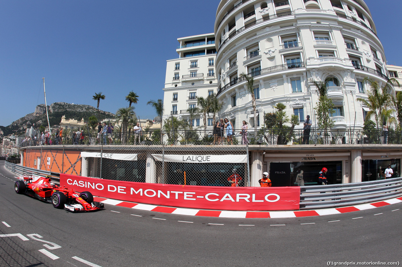GP MONACO, 27.05.2017 - Prove Libere 3, Kimi Raikkonen (FIN) Ferrari SF70H