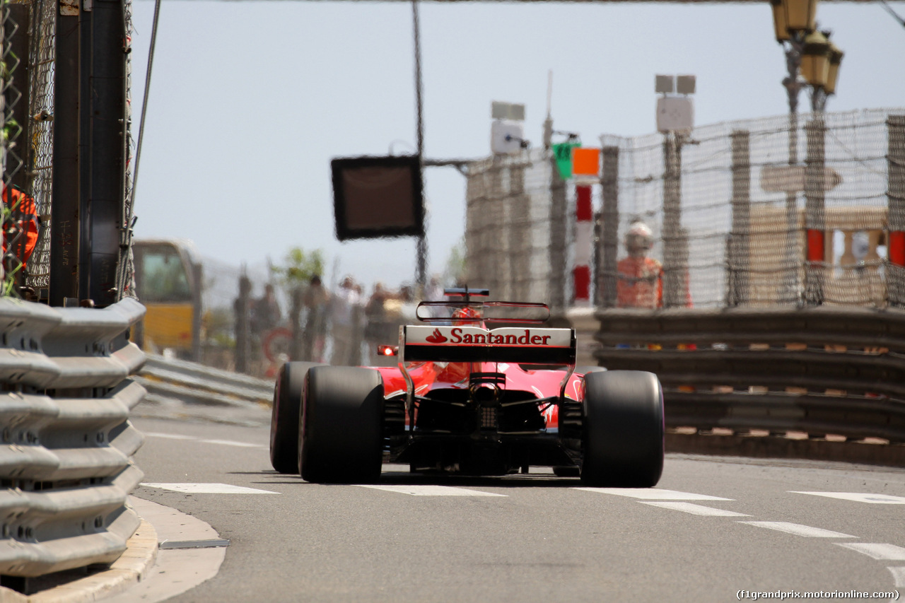 GP MONACO, 27.05.2017 - Prove Libere 3, Sebastian Vettel (GER) Ferrari SF70H
