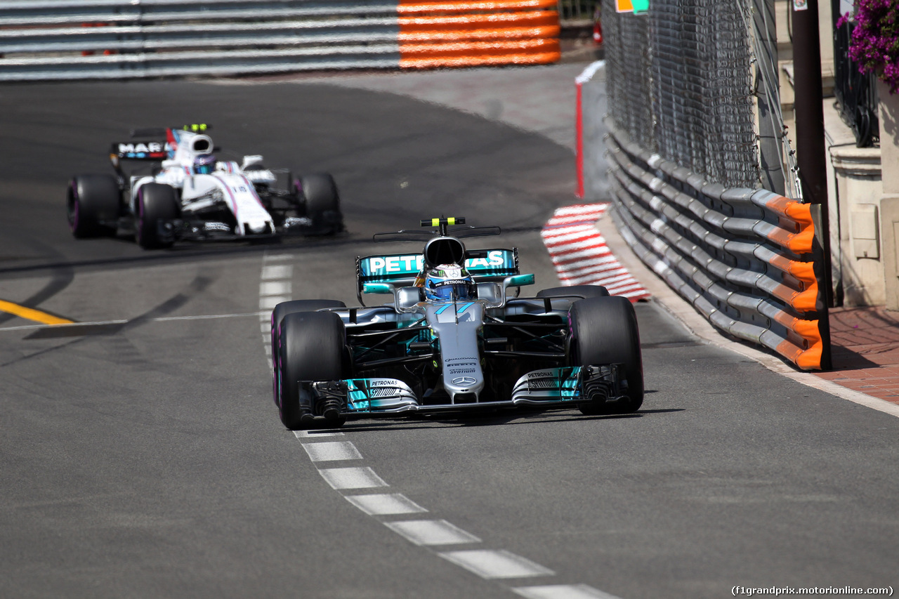 GP MONACO, 27.05.2017 - Prove Libere 3, Valtteri Bottas (FIN) Mercedes AMG F1 W08