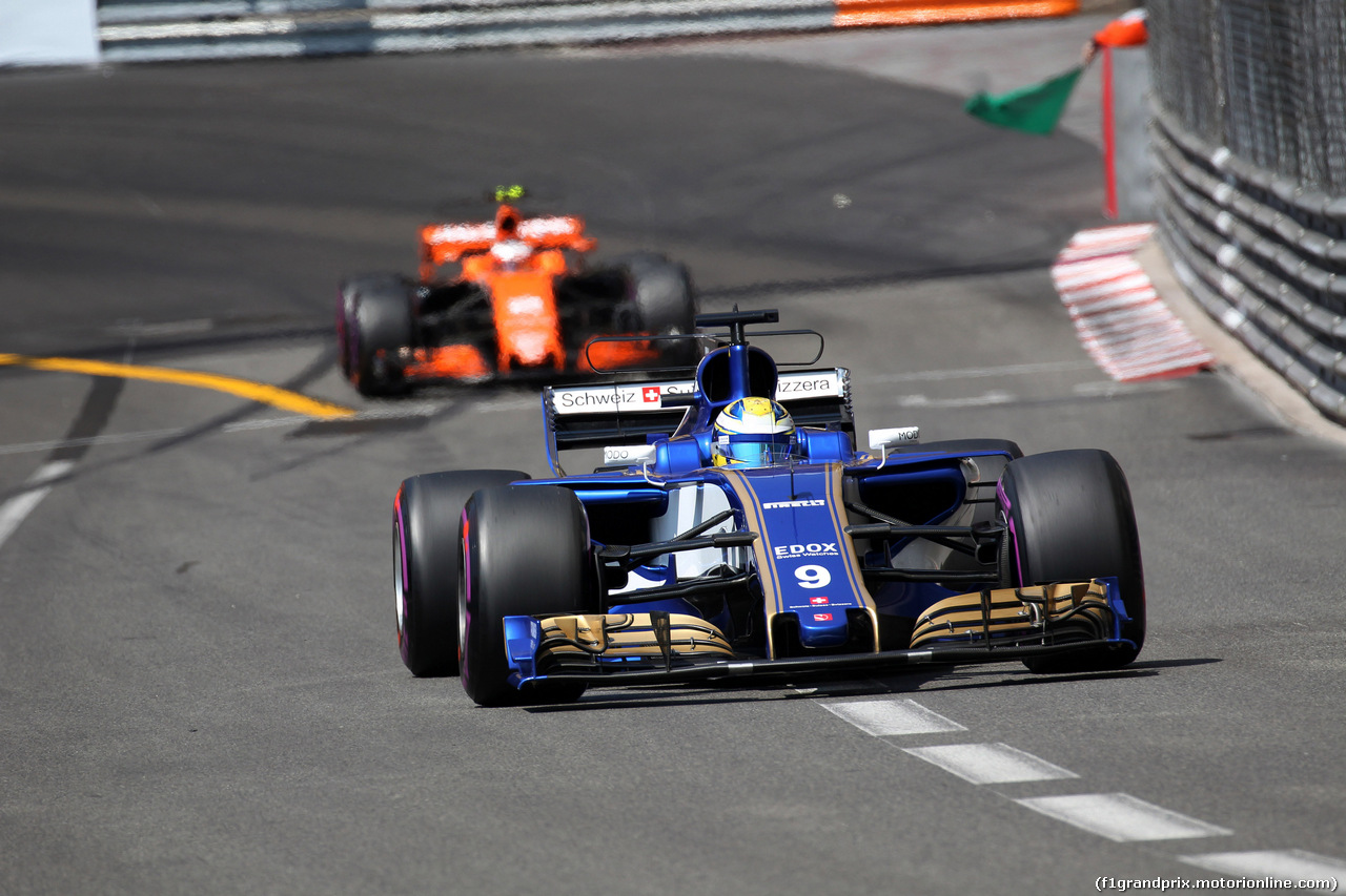 GP MONACO, 27.05.2017 - Prove Libere 3, Marcus Ericsson (SUE) Sauber C36