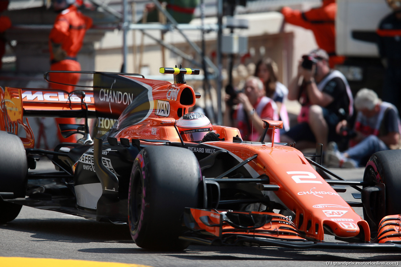 GP MONACO, 27.05.2017 - Prove Libere 3, Stoffel Vandoorne (BEL) McLaren MCL32