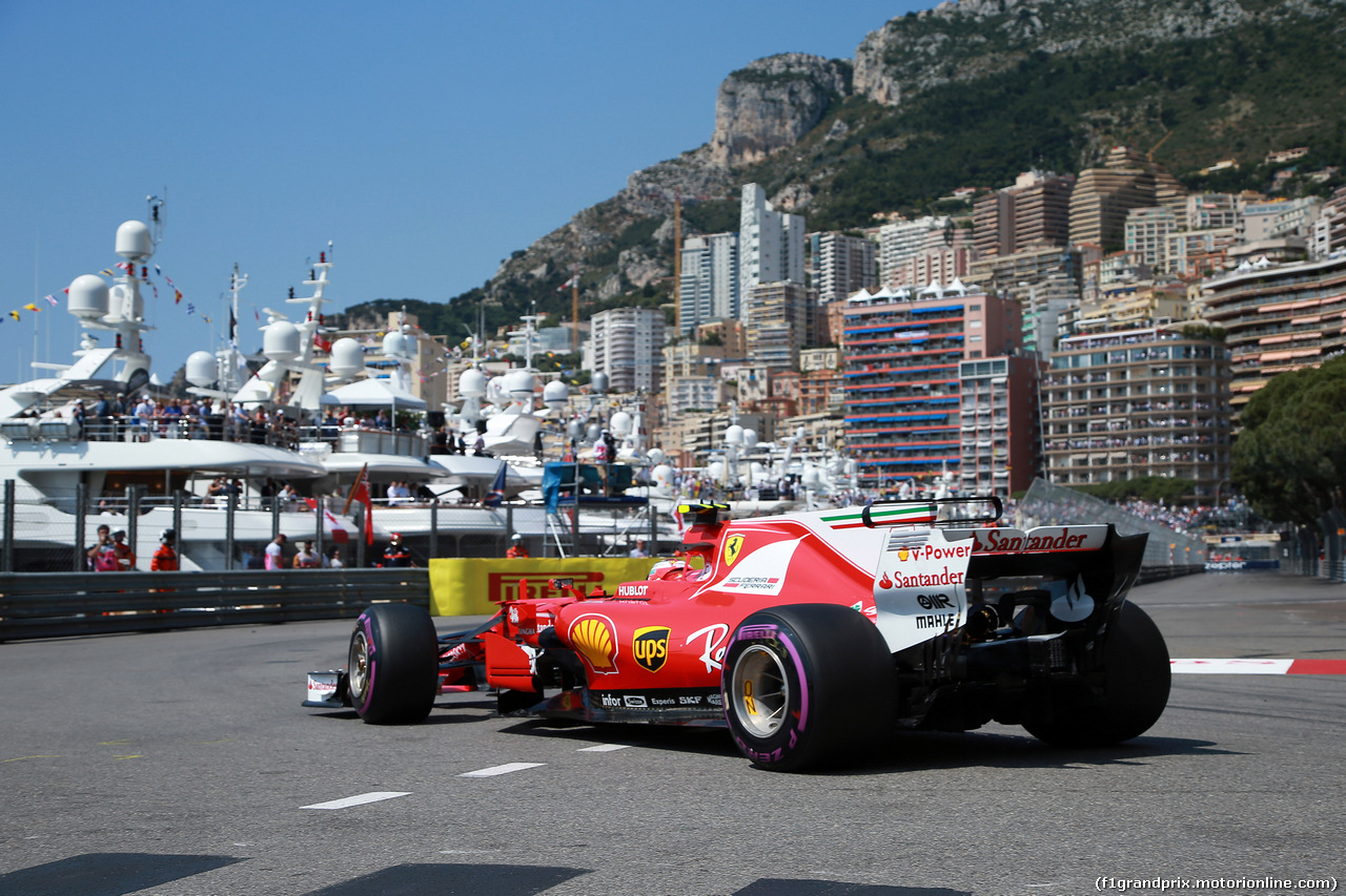 GP MONACO, 27.05.2017 - Prove Libere 3, Kimi Raikkonen (FIN) Ferrari SF70H