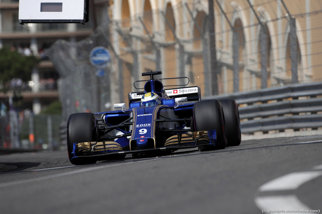 GP MONACO, 27.05.2017 - Prove Libere 3, Marcus Ericsson (SUE) Sauber C36