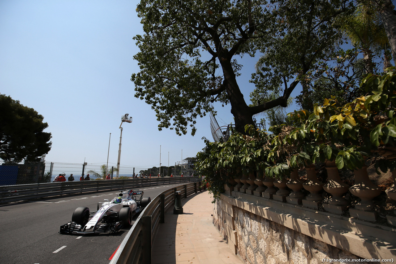 GP MONACO, 27.05.2017 - Prove Libere 3, Felipe Massa (BRA) Williams FW40