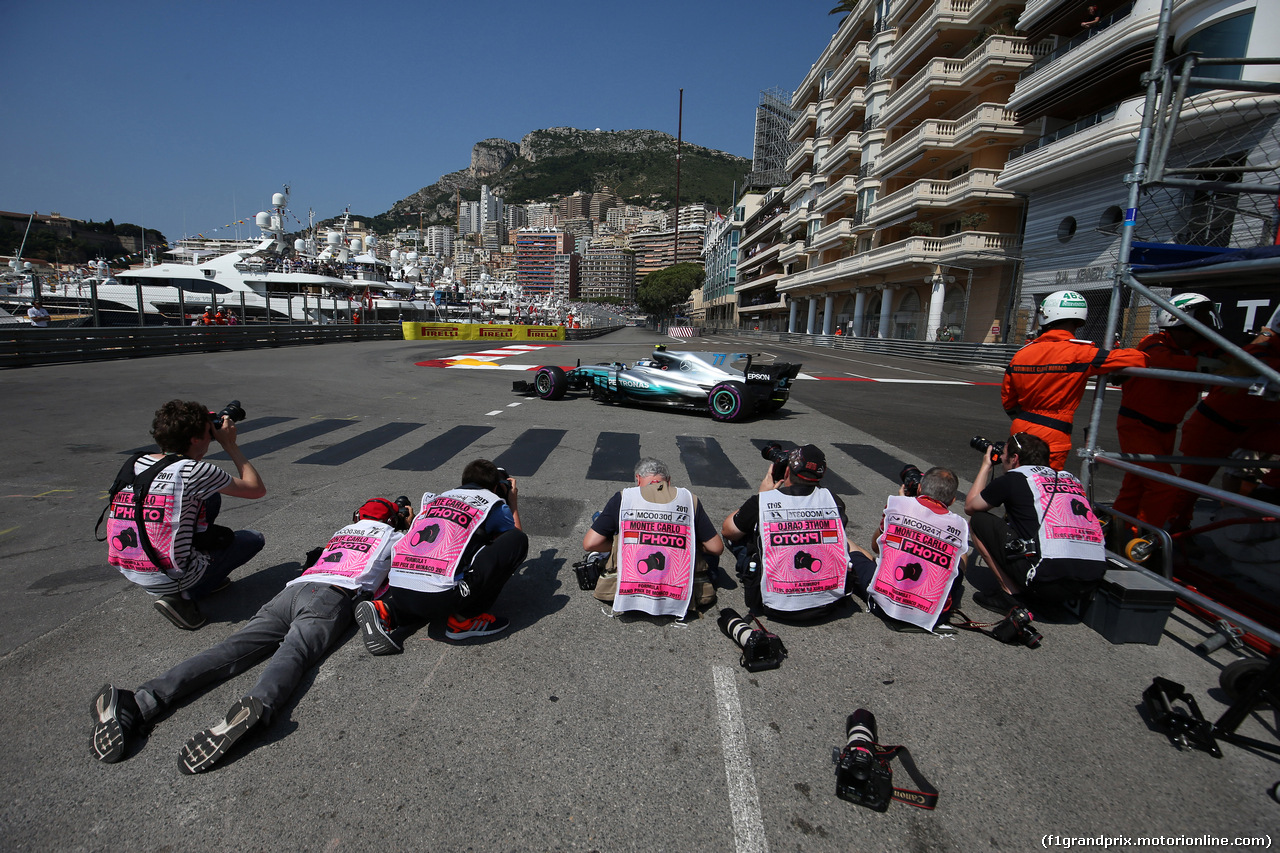 GP MONACO, 27.05.2017 - Prove Libere 3, Valtteri Bottas (FIN) Mercedes AMG F1 W08