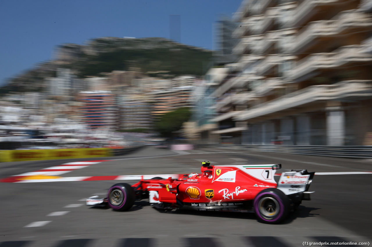 GP MONACO, 27.05.2017 - Prove Libere 3, Kimi Raikkonen (FIN) Ferrari SF70H