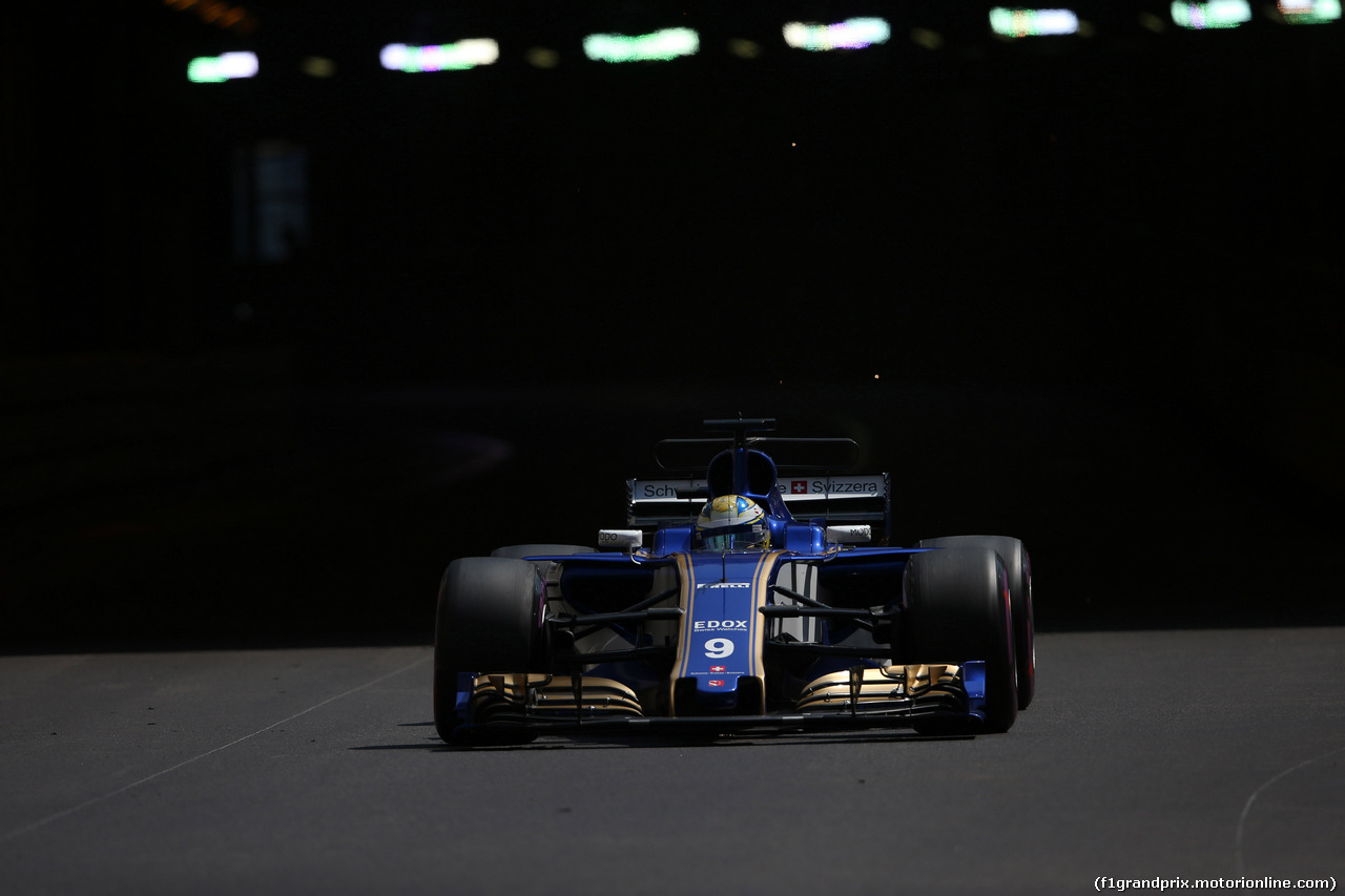GP MONACO, 27.05.2017 - Prove Libere 3, Marcus Ericsson (SUE) Sauber C36