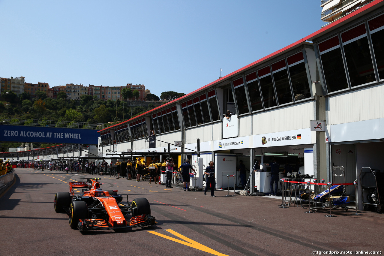 GP MONACO, 27.05.2017 - Prove Libere 3, Stoffel Vandoorne (BEL) McLaren MCL32