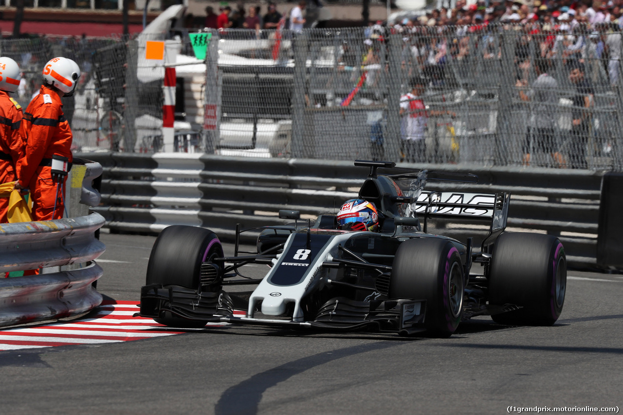 GP MONACO, 27.05.2017 - Qualifiche, Romain Grosjean (FRA) Haas F1 Team VF-17